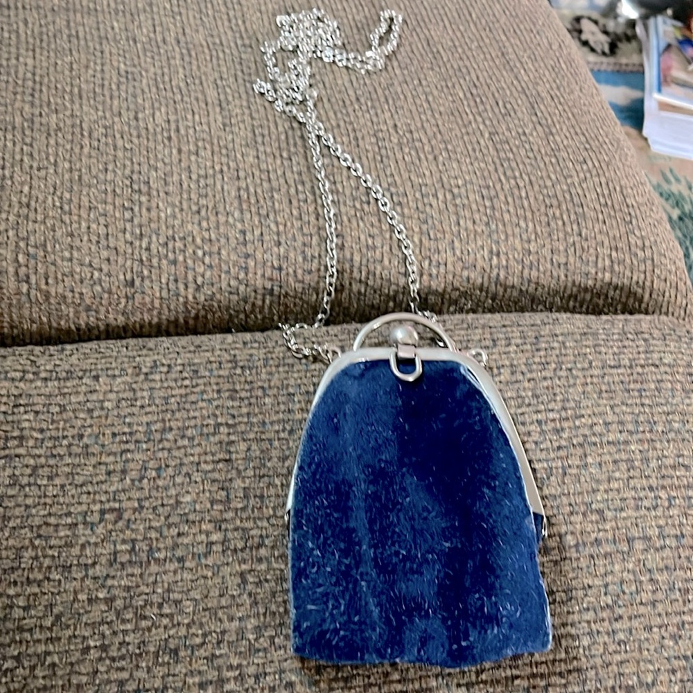 Italian Blue Suede# bag